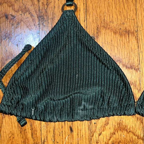 Aerie Triangle Forest Green Bikini Top Size XS - Picture 11 of 12